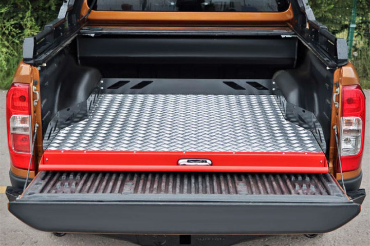 Buy Retractable pallet in the back of a pickup truck from Vnedorognik