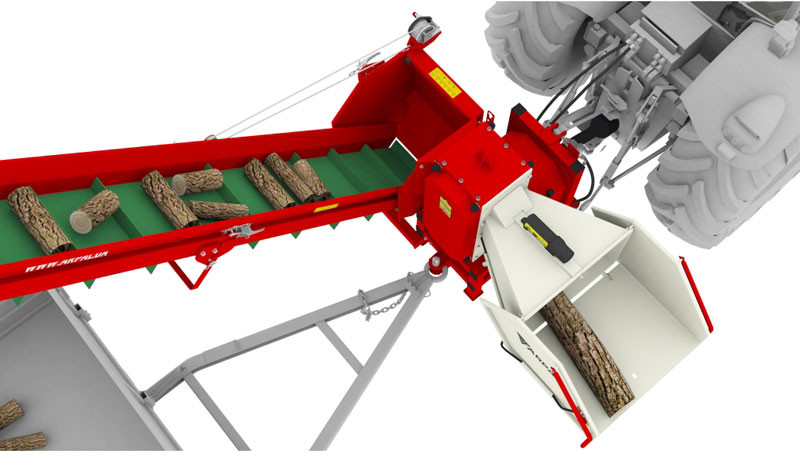 Buy Wood chipper for tractor ARPAL with conveyor  AM-200TR-K