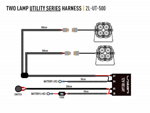 Buy Wiring kit for 2 lamps 12 V Utility