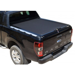 Buy Roller lid shutter Ford Ranger 2012+ (T6, T7, T8) (space/super cab) black matt