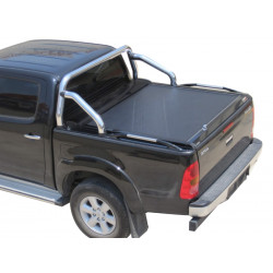 Buy Roller lid shutter Toyota Hilux (Vigo) 2005-2016 (double cab, OEM roll bar) black matt