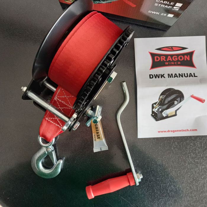 Photo report of the DWK 25 synthetic hand winch